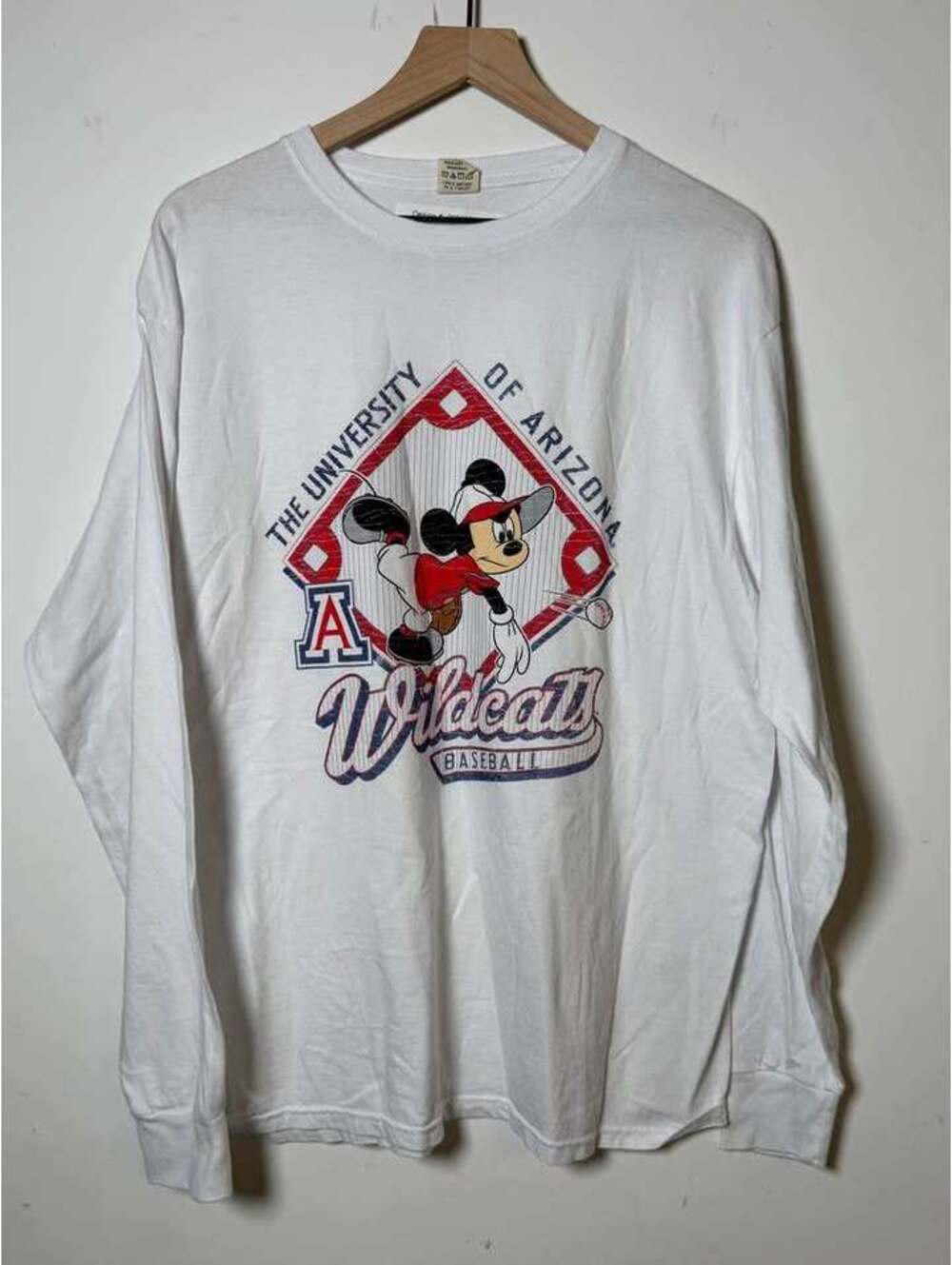 Blue 84 Disney x Arizona Wildcats Mickey Mouse Baseball Long Sleeve – Size L